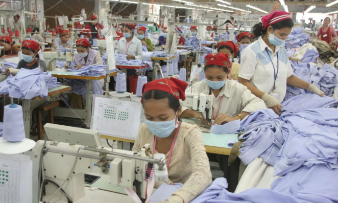 Apparel factory evaluation during a production floor walkthrough