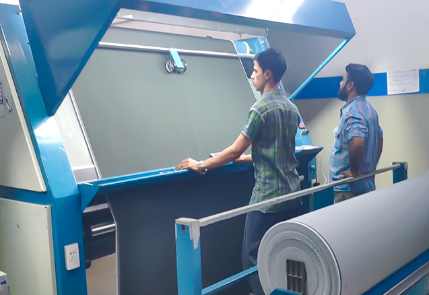 Incoming material inspection during apparel factory evaluation