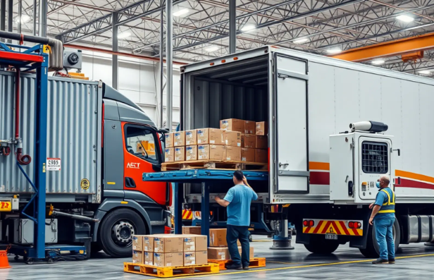 Apparel shipment delivery to customer warehouse