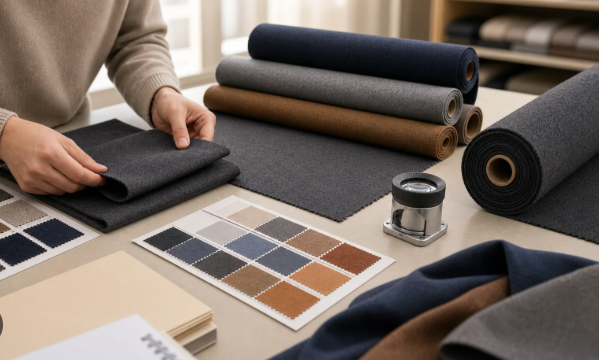 Approved fabric compared with bulk material for apparel production