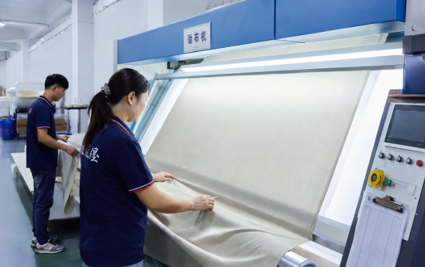 Bulk fabric and trim inspection at garment factory