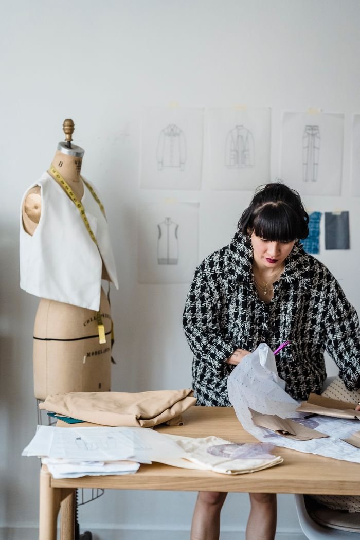 Garment sample review during the apparel sampling process